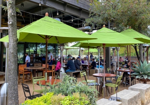 Do All Cafes in Fort Worth, Texas Have Indoor Seating Areas?